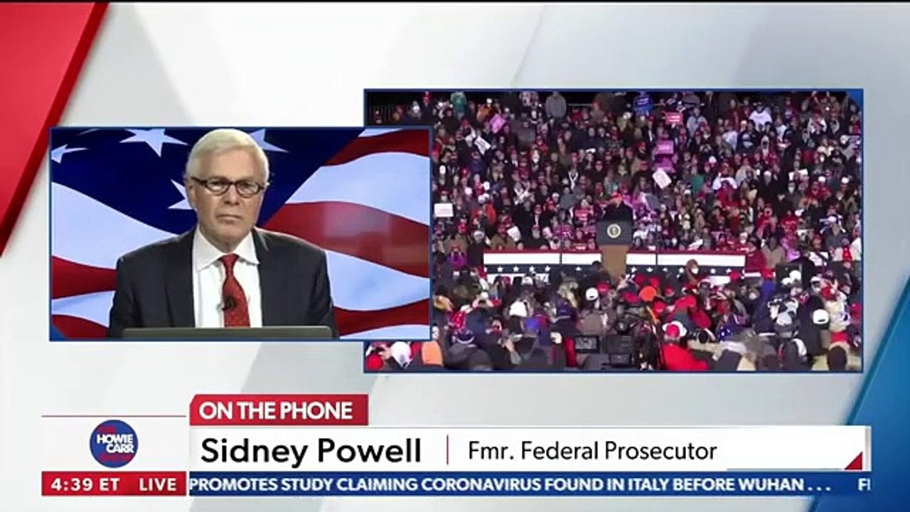 Sidney Powell realiza sus declaraciones más explosivas: "Tenemos copias de cheques de pago a cambio de votos... Han votado 3 millones de muertos... A Trump le han robado 7 millones de votos"