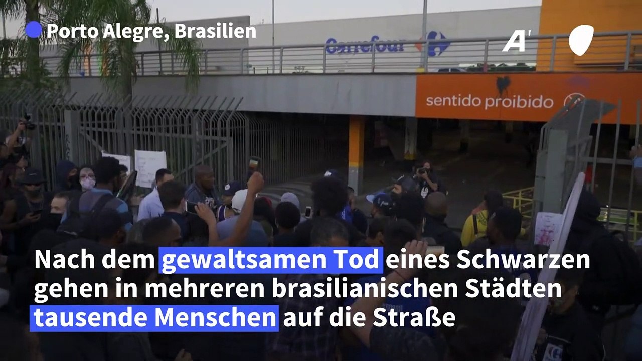 Proteste nach gewaltsamem Tod von Schwarzem in Brasilien