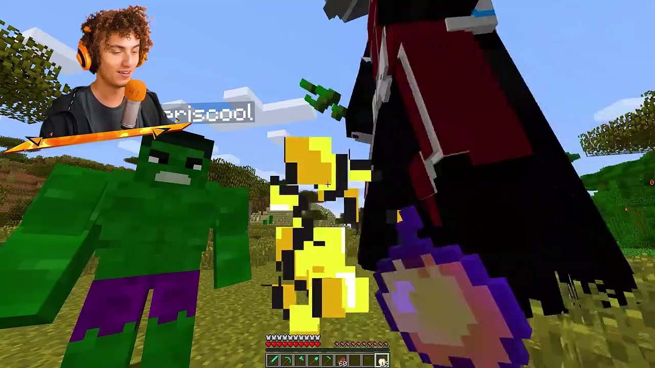 Superheroes vs Speedrunner in Minecraft!