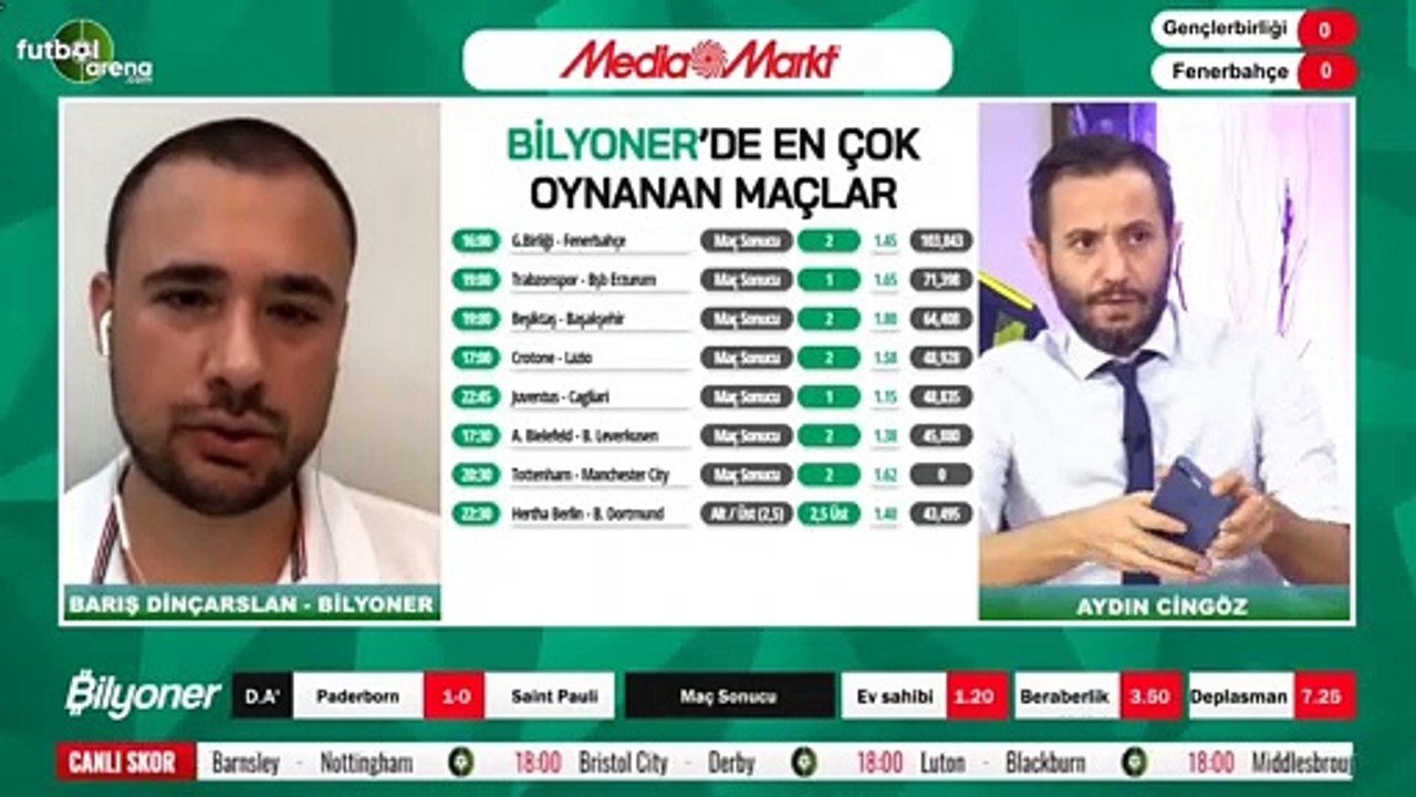 Barış Dinçarslan. Gençlerbirliği - Fenerbahçe maçı için tahminini yaptı