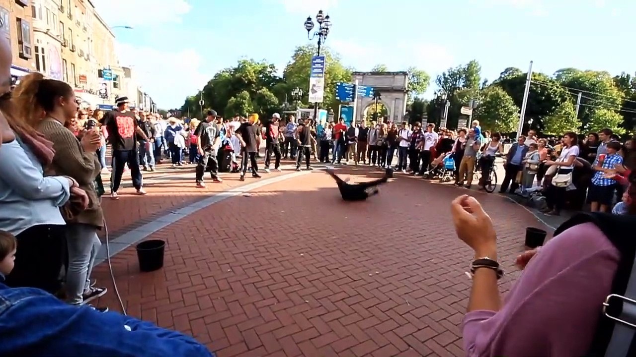 Breakdancing Buskers on Grafton Street Dublin