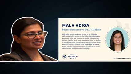 Indian-American Mala Adiga Appointed As Jill Biden's Policy Director