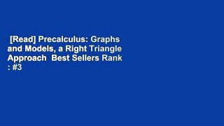 [Read] Precalculus: Graphs and Models, a Right Triangle Approach  Best Sellers Rank : #3