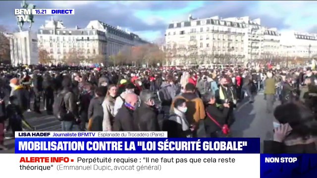 Loi sécurité globale : des manifestations en cours à l'appel notamment de syndicats de journalistes