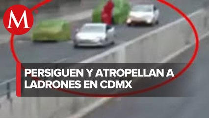 Delincuentes roban 200 mil pesos, familiar de víctima embistió a los ladrones con su camioneta