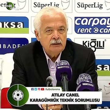 Atılay Canel: Son 15 dakikadaki futbolu oyunun geneline yaymalıydık