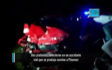 Conmoción por la muerte de dos platenses en un accidente vial que se produjo camino a Pinamar