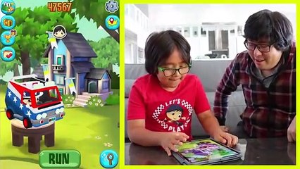Ryan's Road Trip Going around the United States MAP Pretend Play