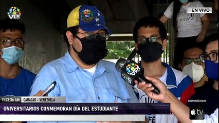 Estudiantes protestaron en rechazo a las elecciones del 6D - Caracas - VPItv