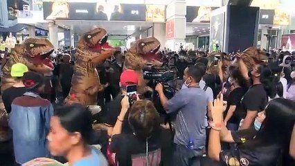 School students lead third pro-democracy rally in a week in Bangkok