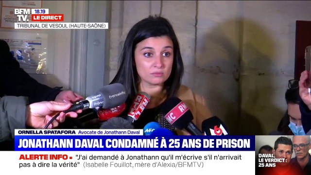 Condamnation de Jonathann Daval: Nous ne ferons pas appel de la décision qui a été rendue ce soir , selon son avocate