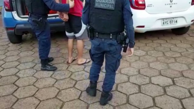 Acusado de agredir esposa abandona a mulher com criança em frente à base da GM, tenta fugir, mas acaba preso