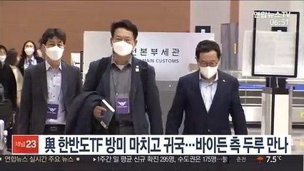 與 한반도TF 방미 마치고 귀국…바이든 측 두루 만나