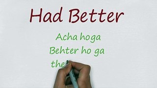 Use of had better in a sentence | Use of had better examples  | Use of had better grammar