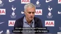 Mourinho not carried away by top of the table Spurs