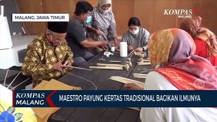 Mbah Rasimun, Sang Maestro Payung Kertas Tradisional Berbagi Ilmu