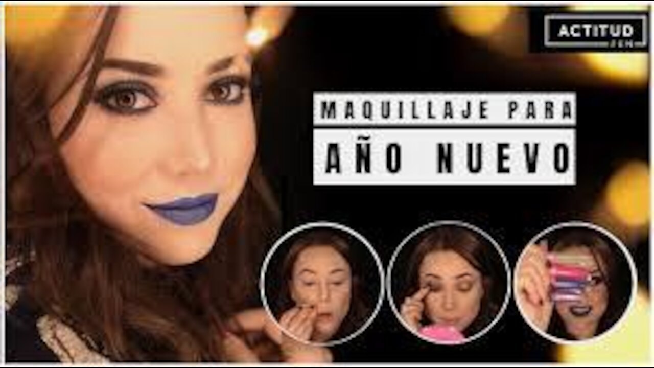 Tutorial: maquillaje para año nuevo en tonos azules