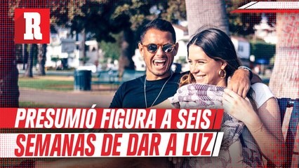 Sarah Kohan, pareja de Chicharito, presumió su figura a seis semanas de dar a luz