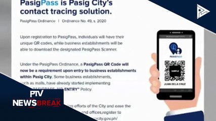 "PasigPass", isinusulong para sa mas mabilis at mas ligtas na contact tracing sa Pasig City