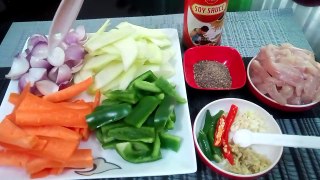 ৩ টি সবজি দিয়ে চিকেন চাইনিজ ভেজিটেবল রান্না Bangladeshi Chinese vegetables Recipe _ Vegetables