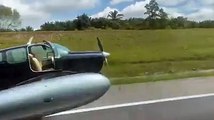 Light aircraft makes emergency landing on PLUS Highway in Johor