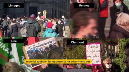 "Sécurité globale" : de nombreux rassemblements en France pour protester contre le projet de loi