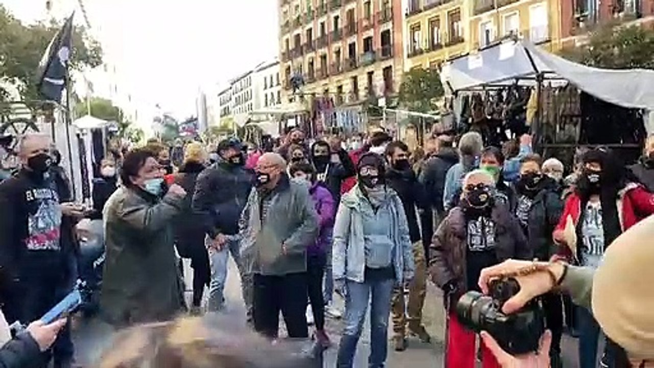 Protestas de vendedores del Rastro