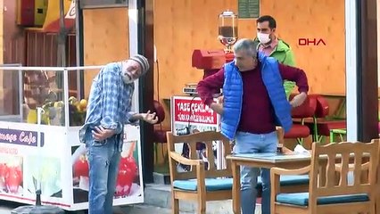 Dilenci kılığına girip yarım saatte 60 TL para topladı