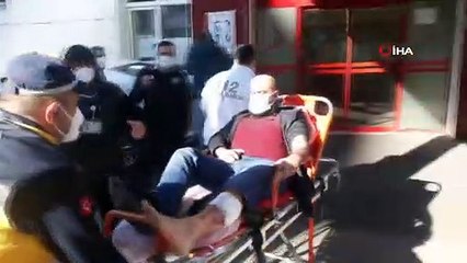 Pazara gitmek için evinden çıktı silahlı saldırıya uğradı