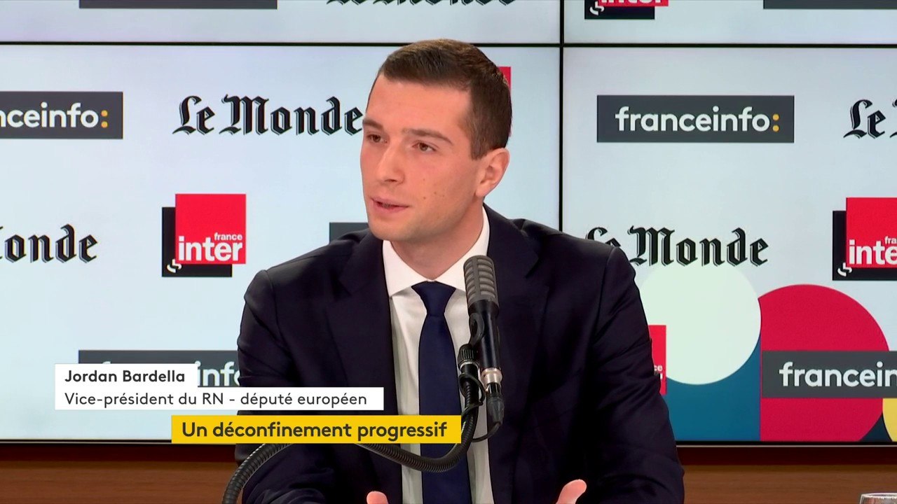 Jordan Bardella : "Il n'est pas plus dangereux d'aller à la messe qu'au bureau de poste. Il faut simplement être prudent et les cultes ont montré qu'ils l'étaient."