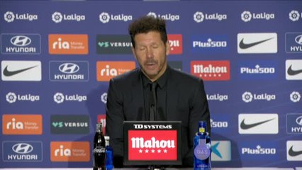 Simeone: "El grupo está muy bien, lo vengo diciendo desde hace un tiempo"