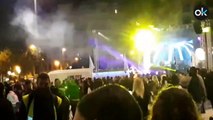 Las empresas del ocio nocturno montan una 'rave' en Plaza Cataluña en protesta por las restricciones