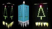 DIY Easy Christmas Tree Lantern | Cardboard Lantern | Christmas Decor Ideas 2020 | Cardboard Christmas Decoration Ideas