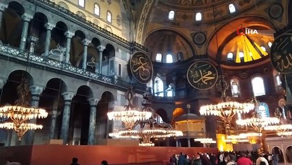Ayasofya’da dev iskele 7 yıl sonra kaldırıldı