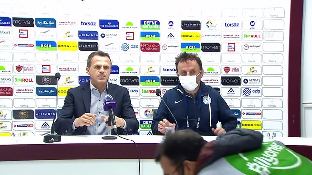 HATAY - Atakaş Hatayspor - Çaykur Rizespor maçının ardından