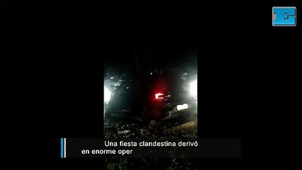 Desalojan a una multitud en una fiesta clandestina en General Rodríguez