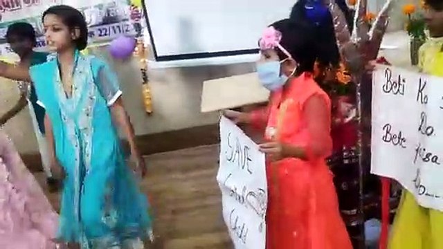 चाइल्डलाइन से दोस्ती कार्यक्रम के समापन पर बालिका सुरक्षा कार्यक्रम का हुआ आयोजन