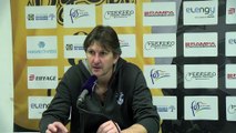 Le coach de Quimper Laurent Foirest après la finale de Leaders Cup perdue à Fos