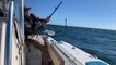 Fishing Rod Snaps into Two While Guy Fishes in Florida Sea
