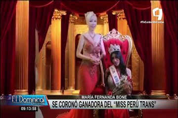 María Fernanda Bone se coronó ganadora del "Miss Perú Trans 2020"