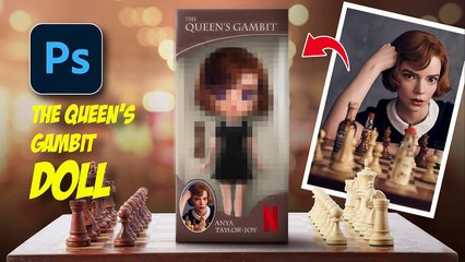 I made a Queen's Gambit Doll _ Photoshop