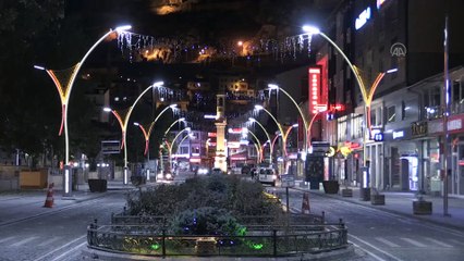 BAYBURT - Sokağa çıkma kısıtlaması başladı