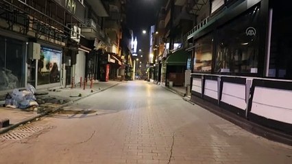 ISPARTA - Sokağa çıkma kısıtlaması başladı
