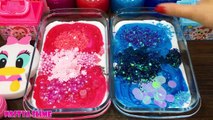 PINK vs BLUE! Mixing Random into GLOSSY Slime ! Satisfying Slime Video #345