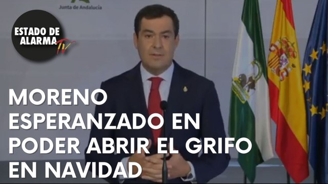 JUANMA MORENO esperanzado en que las próximas semanas sean buenas y se ABRA el GRIFO en NAVIDAD