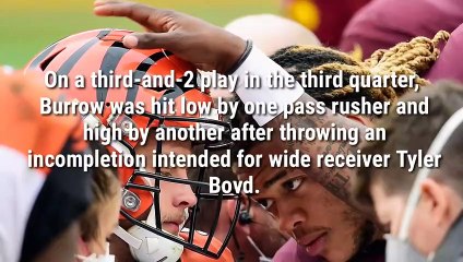 Joe Burrow injury video - Joe Burrow carted off from game after knee injury