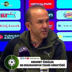 Mehmet Özdilek: "Böyle oynayarak kaybetmek bizi üzdü"