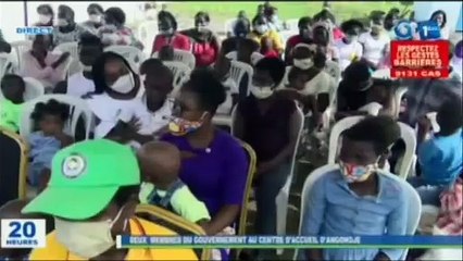 RTG/ Visite des ministres des affaires sociales et de la justice au centre d’accueil d’Angondjé