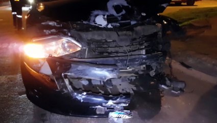 Homem fica ferido em acidente no Santo Onofre