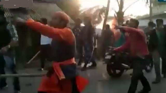 BJP leader convoy attacked in Bengal's Midnapore